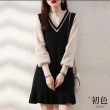 【初色】冬季針織連身連衣裙洋裝-8款任選-65176(F可選)