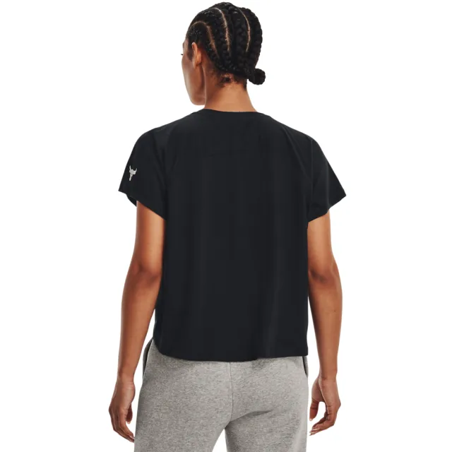 【UNDER ARMOUR】UA 女 Pjt Rock 短袖T-Shirt _1373776-001(黑)