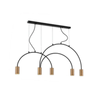 【必登堡】相對吊燈 B560381(餐吊燈/現代/簡約/美式/金色/LED/輕奢)