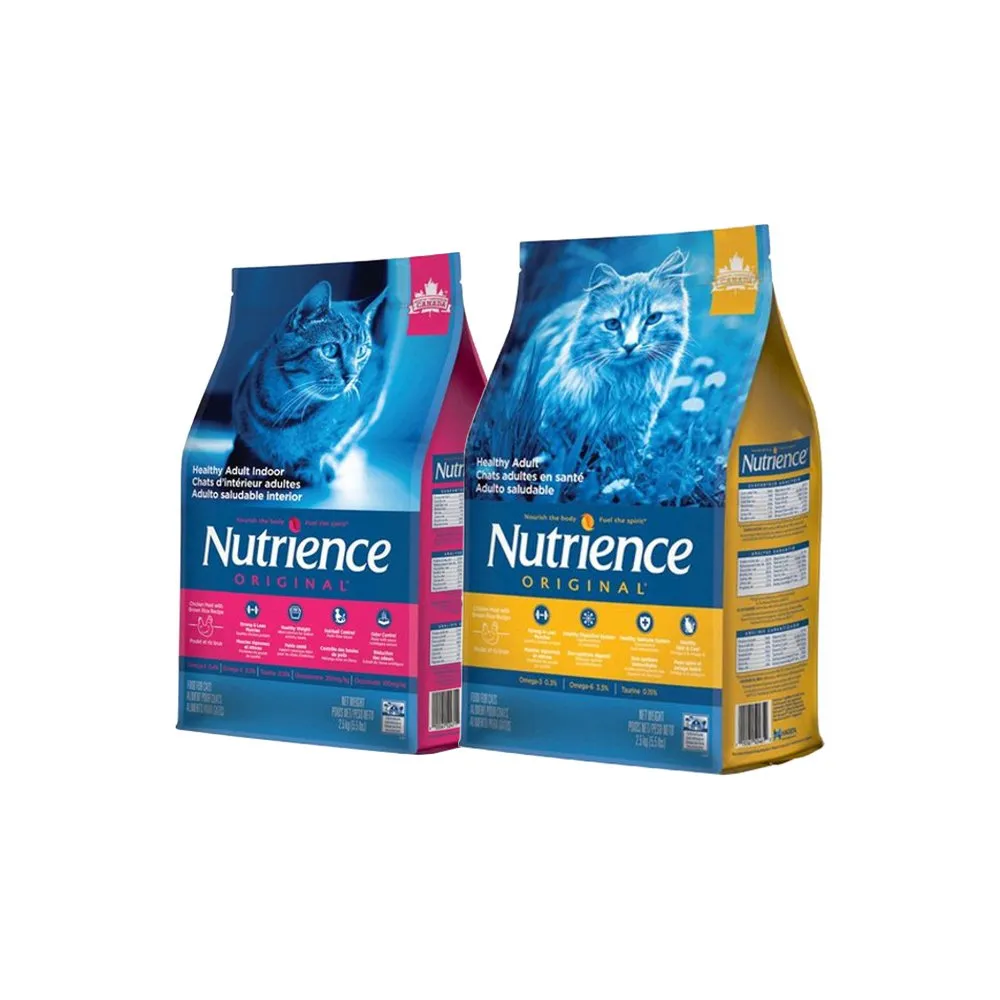 【Nutrience 紐崔斯】ORIGINAL田園糧系列 5kg/11lbs（成貓配方/室內化毛貓）(貓糧、貓飼料)