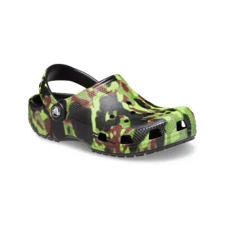 【Crocs官方直營】童鞋 經典噴霧迷彩小童克駱格(208304-001)