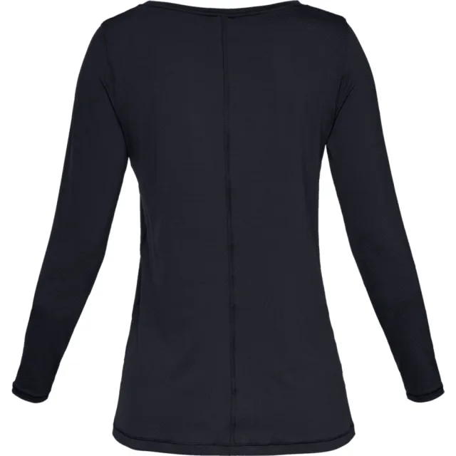 【UNDER ARMOUR】UA 女 HG Armour 長袖T-Shirt _1328966-001(黑)