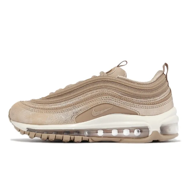 NIKE 耐吉】休閒鞋Wmns Air Max 97 女鞋氣墊子彈列車奶茶泰奶金屬感亮