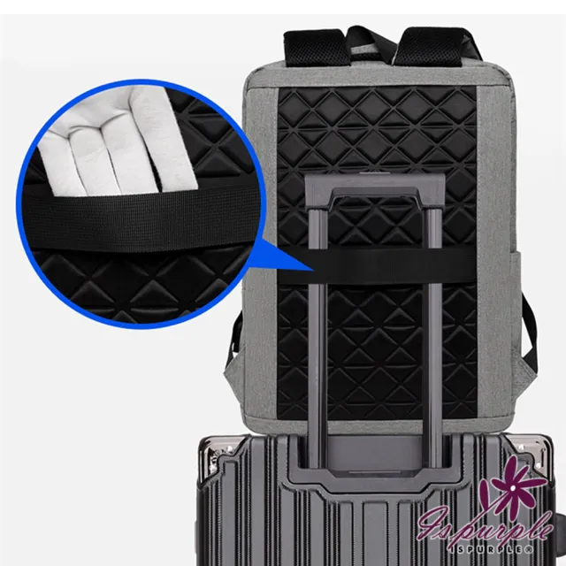【iSPurple】雙11 運動撞色＊充電防水包 反光筆電後背包