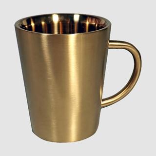 【Copen】不鏽鋼雙層真空斷熱杯-金色 350ml(保溫/保冰)