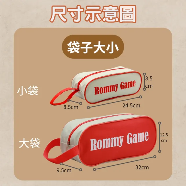 【漫格子】Rommy 數字遊戲 以色列麻將 袋裝大牌大字2-6人(拉密 益智桌遊 麻將)