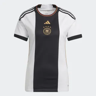 【adidas官方旗艦】世界盃德國國家隊主場足球短袖球衣 女(HF1474)