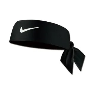 【NIKE 耐吉】綁帶式頭帶 運動頭帶 DRI-FIT 4.0 黑 N1002146010