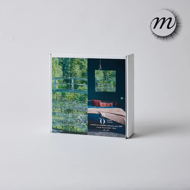 【富邦藝術】莫內睡蓮池畔-綠色合諧 裝飾壁貼