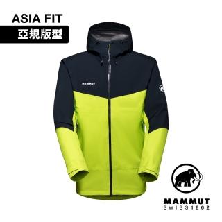 【Mammut 長毛象】Convey Tour HS Hooded Jacket AF 防風防水連帽外套 男款 淺萊姆綠 #1010-28451