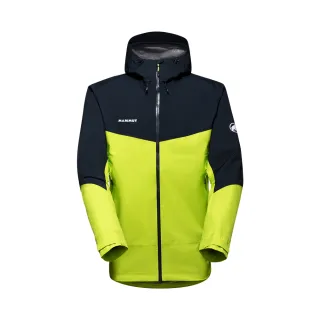 【Mammut 長毛象】Convey Tour HS Hooded Jacket AF 防風防水連帽外套 男款 淺萊姆綠 #1010-28451