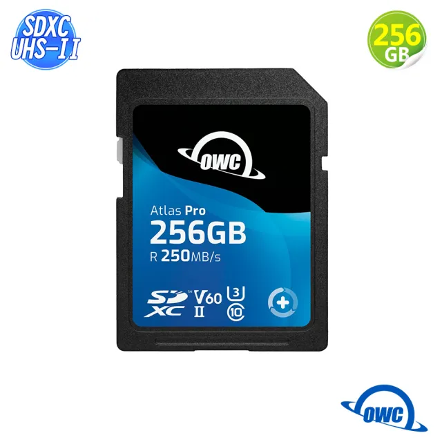 【OWC】Atlas Pro - 256GB SD 記憶卡(SDXC UHS-II V60)