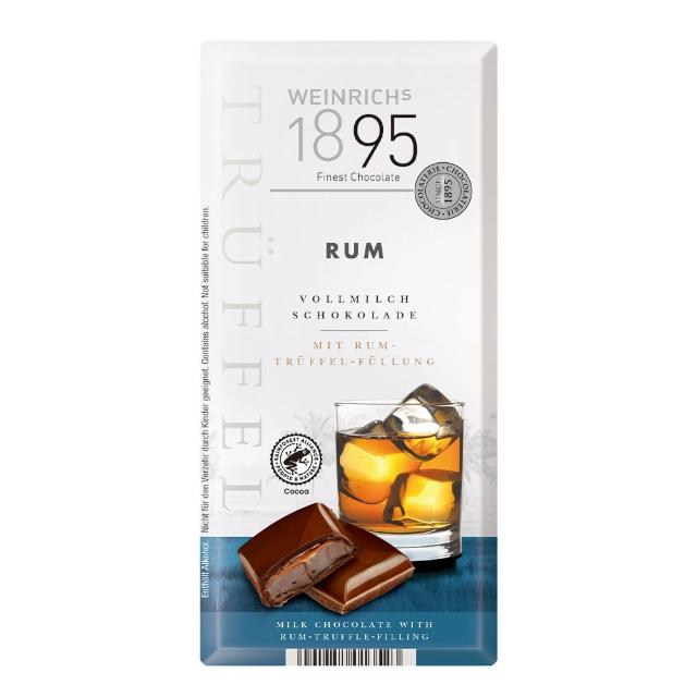 即期品【德國1895瑞奇】萊姆酒心巧克力100g