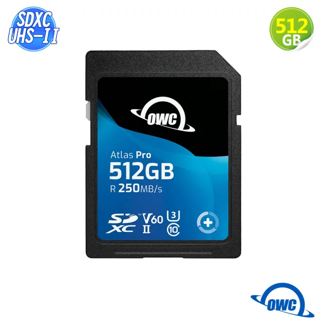 【OWC】Atlas Pro - 512GB SD 記憶卡(SDXC UHS-II V60)