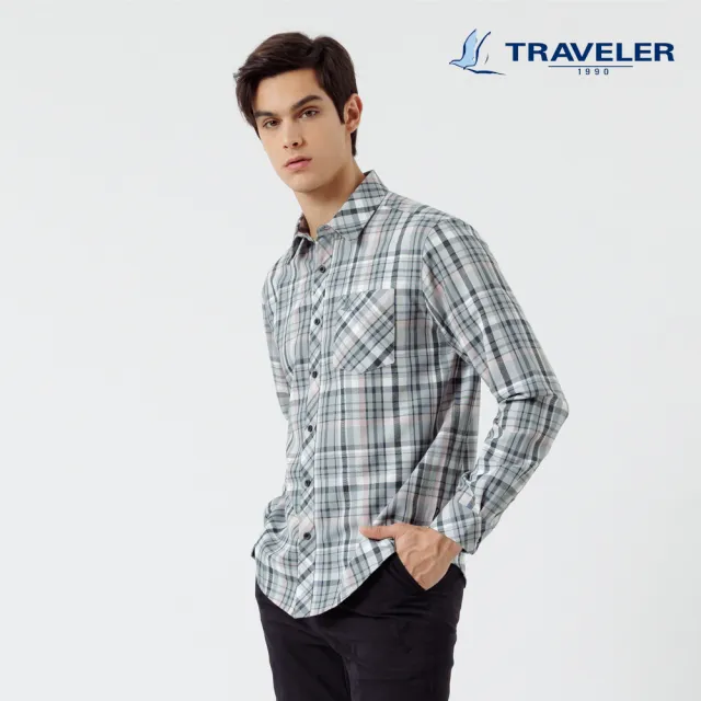 【TRAVELER 旅行者】男款Thermotech吸排抗UV保暖襯衫_222TR707.709(襯衫/吸濕排汗/抗UV)