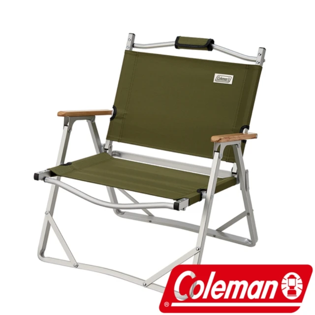 【Coleman】輕薄摺疊椅 綠橄欖 CM-33562(CM-33562)