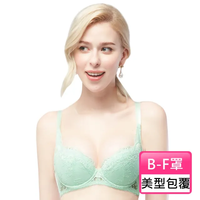 【Swear 思薇爾】戀之物語系列B-F罩蕾絲包覆女內衣(仙饌綠)_出清品