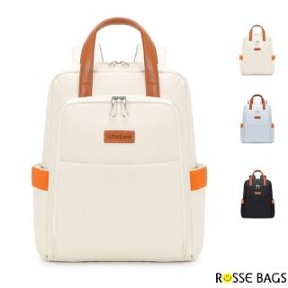 【Rosse Bags】氣質牛津布後背包(現+預 黑色／米色／藍色)