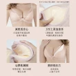 【Clany 可蘭霓】台灣製美胸集中包覆V曲線QQ軟鋼圈蕾絲BCD罩杯女內衣 性感爆乳(珍珠粉 6995-15)