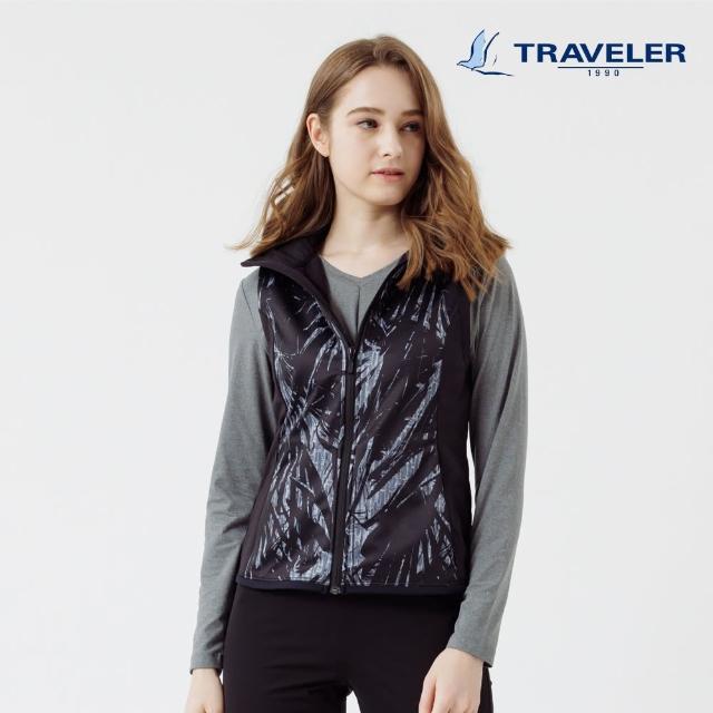 【TRAVELER 旅行者】女款Soft Shell 防風潑水保暖背心_222TR309(防風/防潑水/背心)