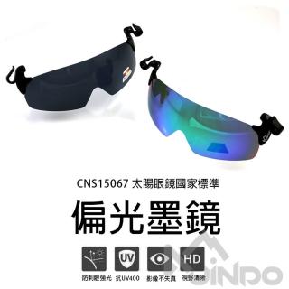 【JINDO 敬多路亞】臺灣製 夾帽式偏光鏡 海洋鍍膜色(墨鏡 太陽眼鏡)