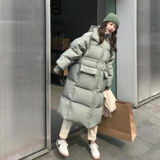 【巴黎精品】現貨+預購 鋪棉外套羽絨棉大衣(保暖設計款時尚連帽素面女外套3色v1an37)
