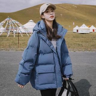 【巴黎精品】現貨+預購 鋪棉外套羽絨棉大衣(時尚素色保暖短款女外套2色v1an61)