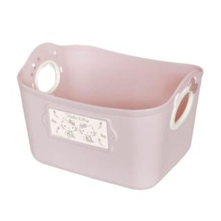 【小禮堂】Hello Kitty 日製方形軟式收納盒 2.5L - 粉(平輸品)
