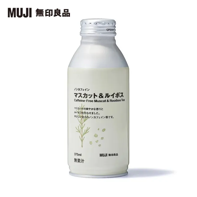 【MUJI 無印良品】鋁罐無咖啡因葡萄風味博士茶/375ml