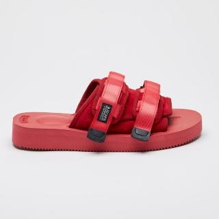 【SUICOKE】MOTO-VS OG-056VS 紅色 麂皮 魔鬼氈 拖鞋 VIBRAM 黃金大底 SK22056VSRD