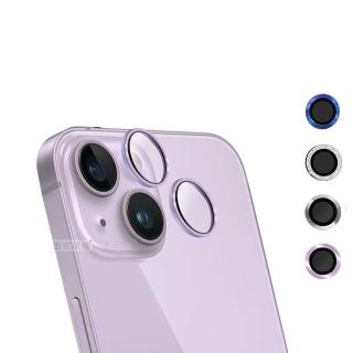 【CITY BOSS】iPhone 14 /14 Plus 鋁合金高畫質鏡頭保護環 疏水疏油鋼化玻璃膜