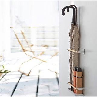 【Life shop】磁吸門後雨傘架(調味料架 廚房收納架 廚房紙巾架 捲筒衛生紙架)
