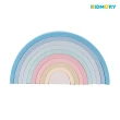 【KIDMORY】矽膠疊疊樂感統玩具-彩虹(彌月禮 啟蒙玩具 統感玩具 親子遊戲 創意KM-851-RB)