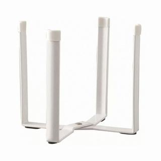 【Life shop】桌面摺疊收納架/杯架/白色小款(垃圾桶架 杯架 瀝水架 支撐架)