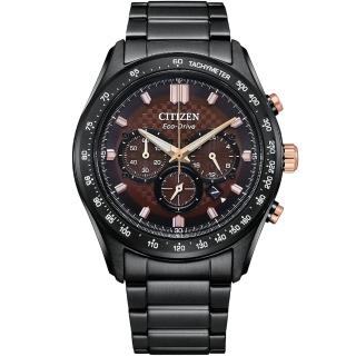 【CITIZEN 星辰】Chronograph 急速賽車 光動能計時男錶 手錶 禮物 推薦(CA4534-81X)