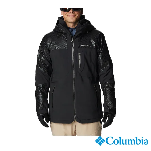 【Columbia 哥倫比亞 官方旗艦】男款-Omni-Heat Infinity金鋁點極暖蓄熱OT防水連帽外套(UWE78070 / 2022年