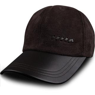 【巴黎精品】現貨+預購 棒球帽鴨舌帽真皮皮帽(休閒百搭保暖反絨圓頂羊皮男女帽子2色v1at35)