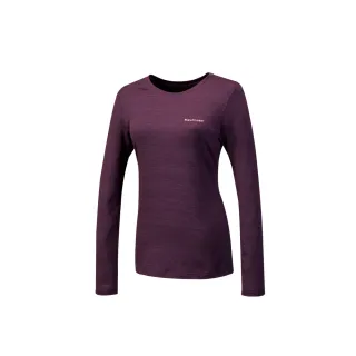 【Mountneer 山林】女排汗保暖上衣-暗紫-32P28-92(t恤/女裝/上衣/休閒上衣)