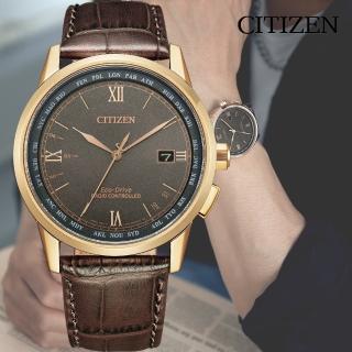 【CITIZEN 星辰】限量經典 萬年曆Eco-Drive 光動能電波對時 男錶 手錶 禮物 推薦(CB0158-10H)