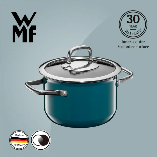 【WMF】Fusiontec Compact 高身湯鍋 18cm 2.4L(湛藍)