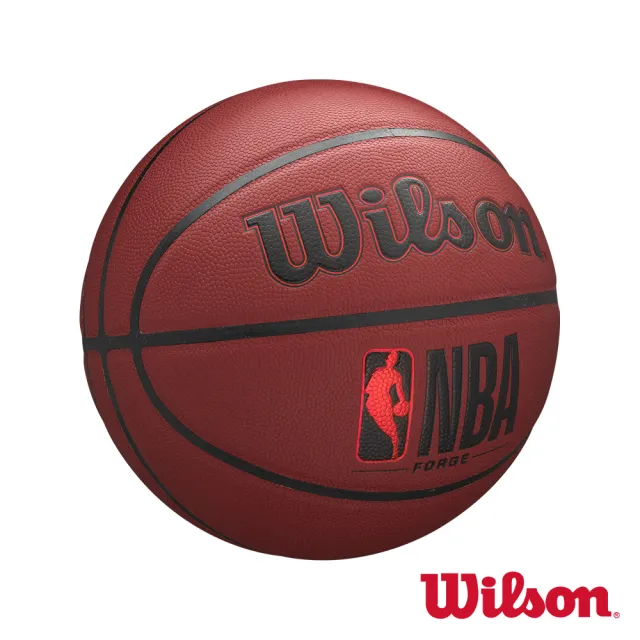 【WILSON】NBA FORGE系列 酒紅 合成皮 籃球(7號球)