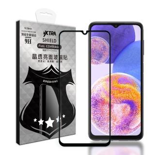 【VXTRA】三星 Samsung Galaxy A23/A13 5G 共用 全膠貼合 滿版疏水疏油9H鋼化頂級玻璃膜-黑