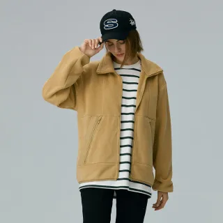 【BRAPPERS】女款 搖粒絨拼接休閒夾克(卡其)