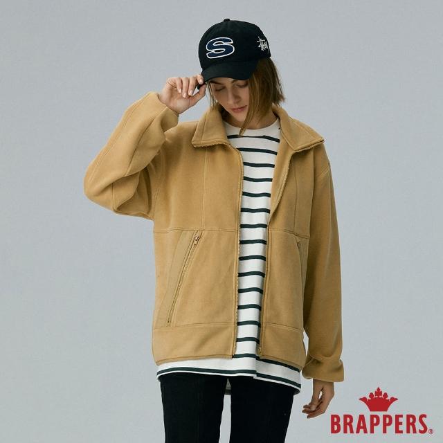 【BRAPPERS】女款 搖粒絨拼接休閒夾克(卡其)