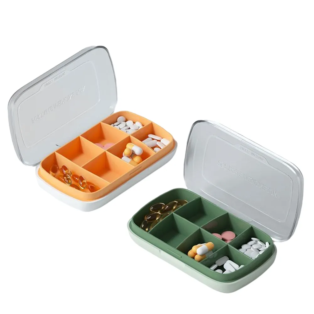 【Life365】藥盒 藥盒分裝盒 分格收納藥盒 藥物收納盒 隨身藥盒 小藥盒 膠囊盒(一組5入)