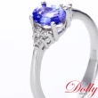 【DOLLY】0.60克拉 14K金天然丹泉石鑽石戒指