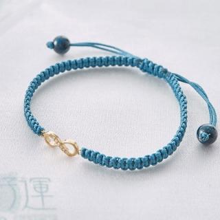 【咕咕好運GoodGoodLuck】永恆的幸運14K金手鍊-青金石 ｜《含開光》化煞、轉運、增財(#旺事業#招財運)