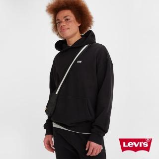 【LEVIS 官方旗艦】Gold Tab金標系列 男 寬鬆重磅落肩口袋帽T/405GSM厚棉 人氣新品 A3767-0000