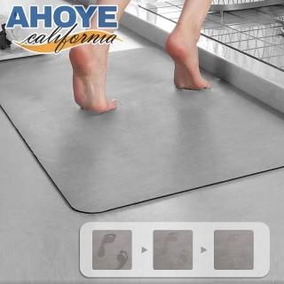 【AHOYE】速乾軟矽藻土地墊 40*60cm(吸水地墊 浴室地墊 廚房地墊 腳踏墊)