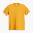 【LEVIS 官方旗艦】Gold Tab金標系列 男款 寬鬆版短袖素T恤 香橙黃 熱賣單品 A3757-0005